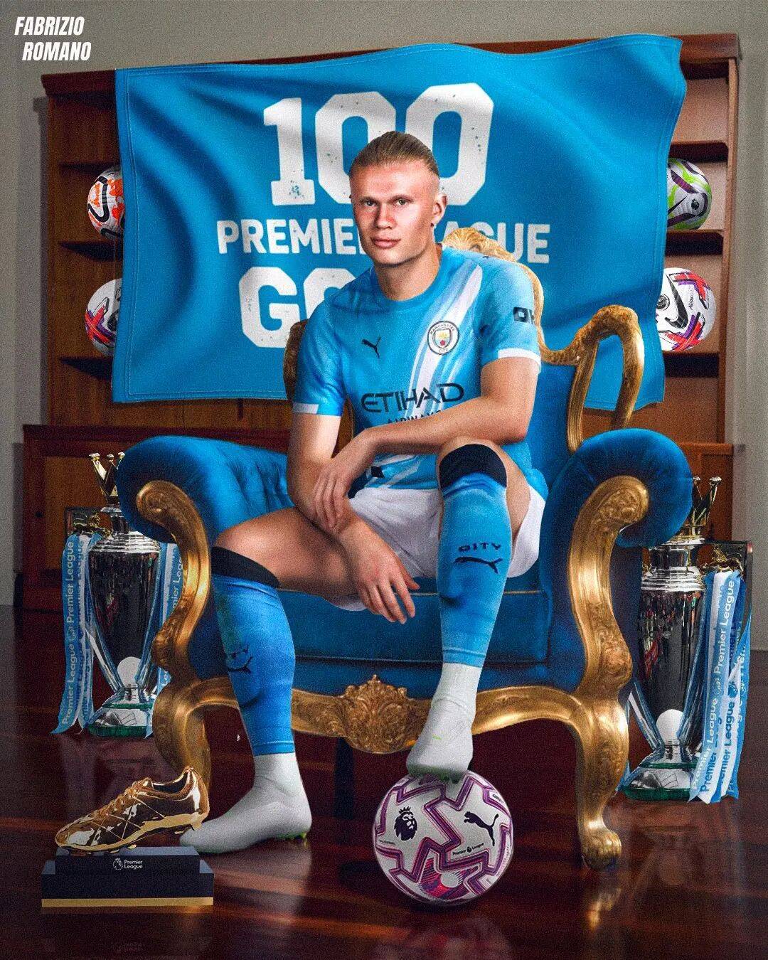 世界杯规则-英超最快百球纪录！哈兰德为英超立新标